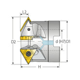Shell Mill (U Style) Coolant-Thru is recommended, especially when D2>0.7 x nominal thread diameter - Big-tools Industrial Supply Tools for Metal Cutting